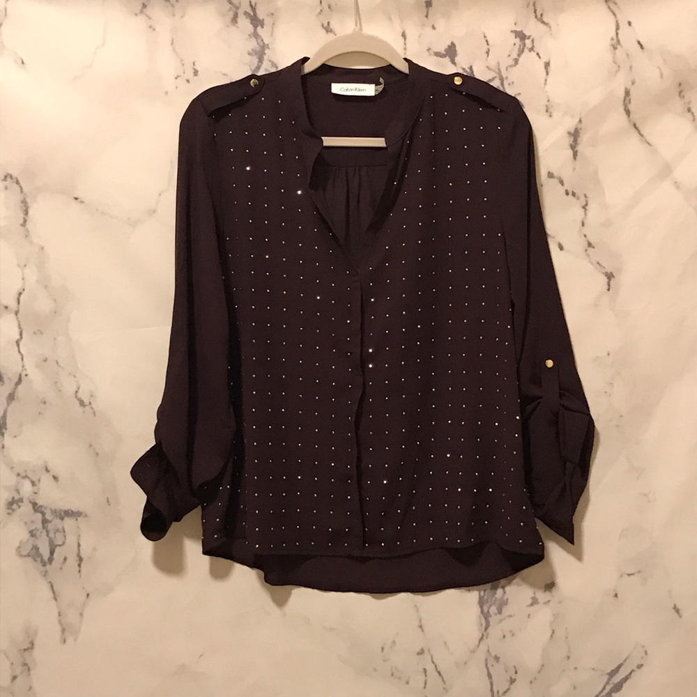 Calvin Klein Embellished Blouse